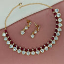 Royal Kundan Jewellery Gold Plated Polki Kundan Necklace Set