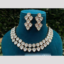 Royal Kundan Jewellery Gold Plated Polki Kundan Stone Necklace Set