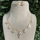 Royal Kundan Jewellery Gold Plated Polki Kundan Stone And Pearl Choker Necklace Set