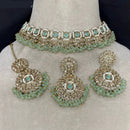 Royal Kundan Jewellery  Gold Plated Choker Necklace Set with Crystal & Pearls A Perfect Blend of Tradition