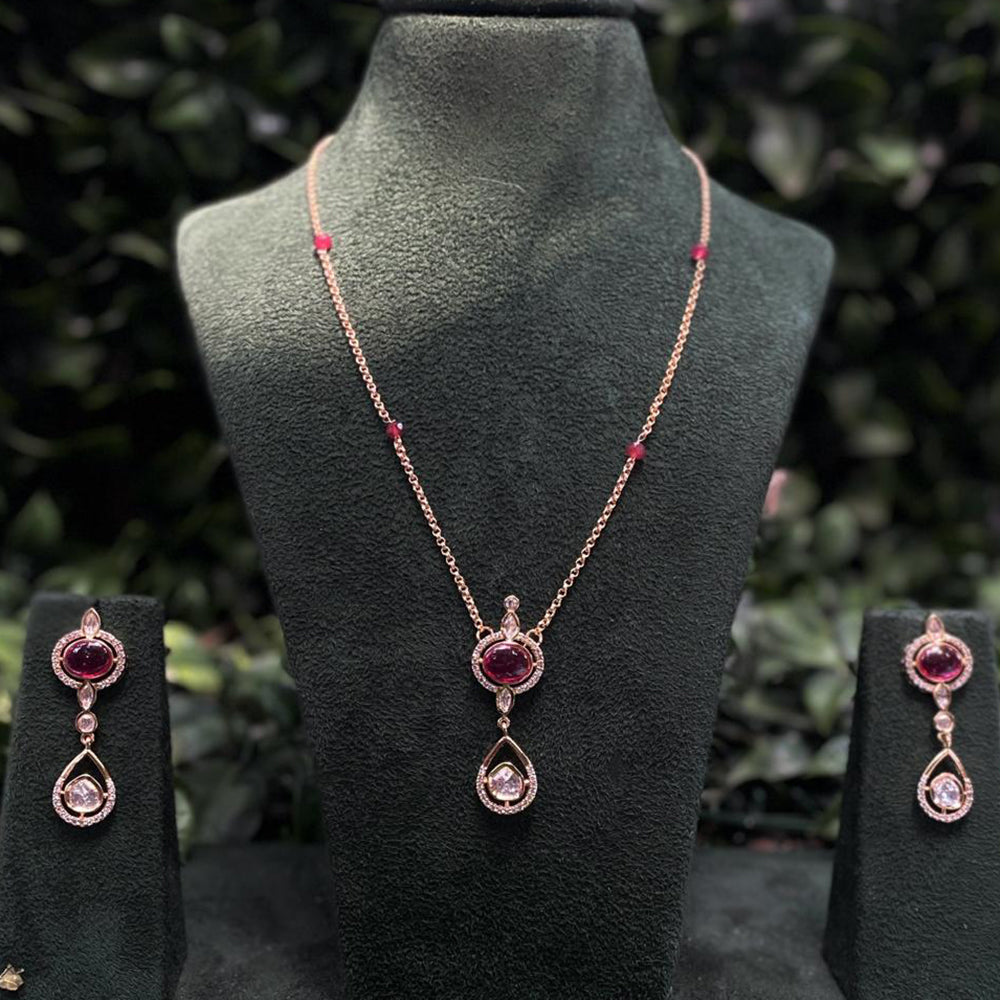 Royal Kundan Jewellery Gold Plated Finish Designer Polki Kundan Necklace Set