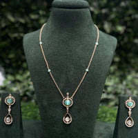 Royal Kundan Jewellery Gold Plated Finish Designer Polki Kundan Necklace Set