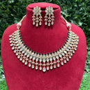 Royal Kundan Jewellery Gold Plated Finish Designer Polki Kundan And Pearl Necklace Set