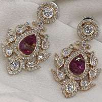 Royal Kundan Jewellery Classic Polki Kundan Hanging Earrings