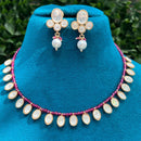 Royal Kundan Jewellery Polki Kundan Stone And Pearl Festive Necklace Set