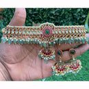 Royal Kundan Jewellery Polki Kundan Stone And Beads Festive Choker Necklace Set