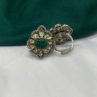 Royal Kundan Jewellery Polki Kundan Stone Finger Ring