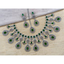 Royal Kundan Jewellery Designer American Diamond Look Necklace Set