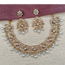 Royal Kundan Jewellery Designer Polki Kundan And Pearl Meenakari Necklace Set