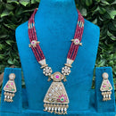 Royal Kundan Jewellery Heritage Kundan and Pearl Long Necklace for Wedding Wear