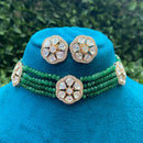 Royal Kundan Jewellery Polki Kundan And Pearl Choker Necklace Set