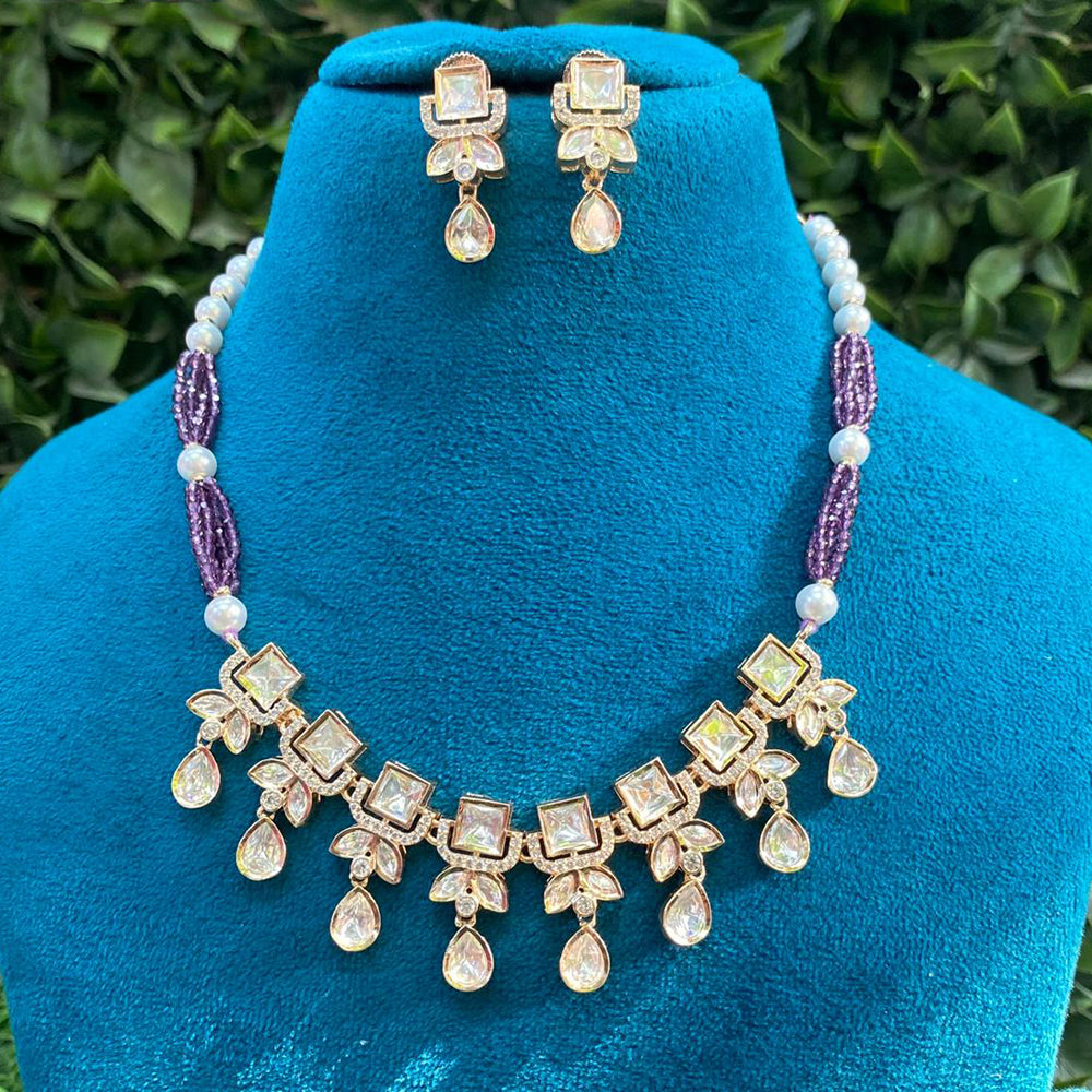 Royal Kundan Jewellery Heritage Polki Kundan And Pearl Necklace Set
