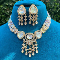 Royal Kundan Jewellery Heritage Polki Kundan And Pearl Necklace Set