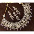 Royal Kundan Jewellery Designer Polki Kundan Stone And Beads Necklace Set