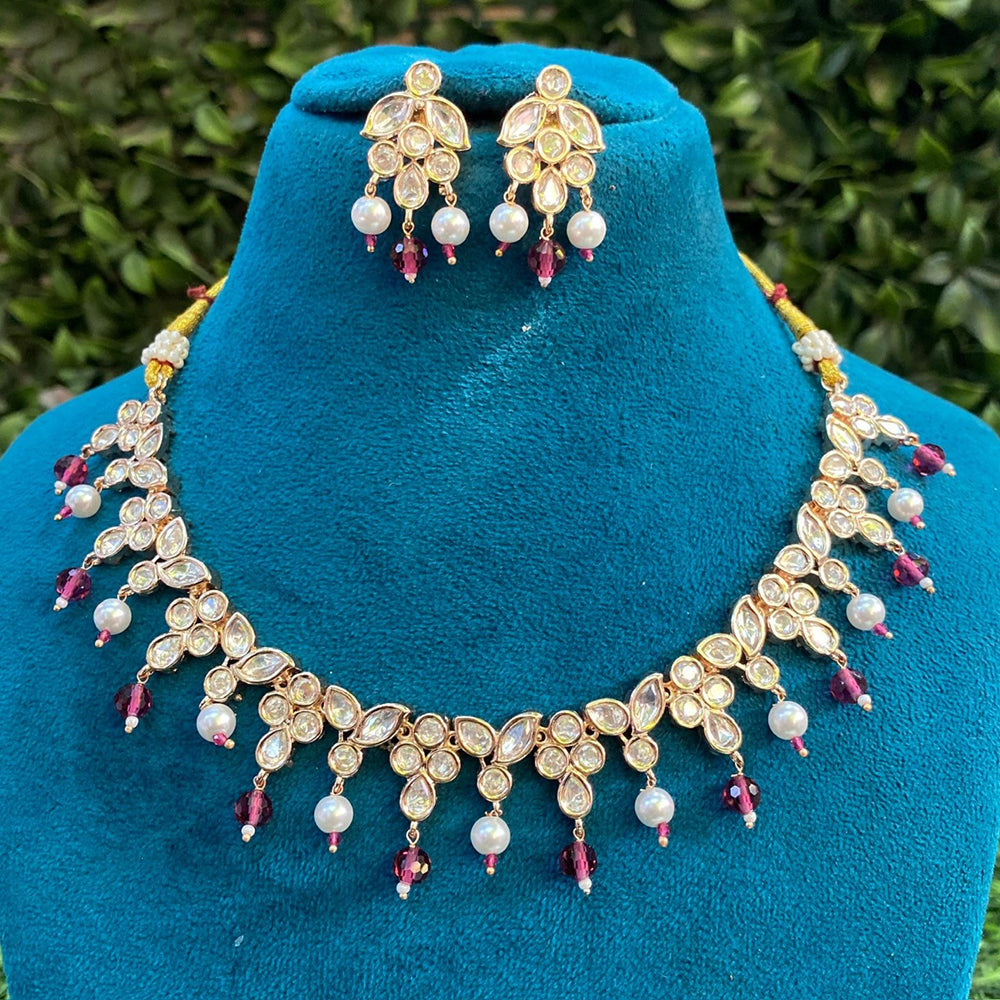 Royal Kundan Jewellery Regal Look Polki Kundan Statement Necklace Set