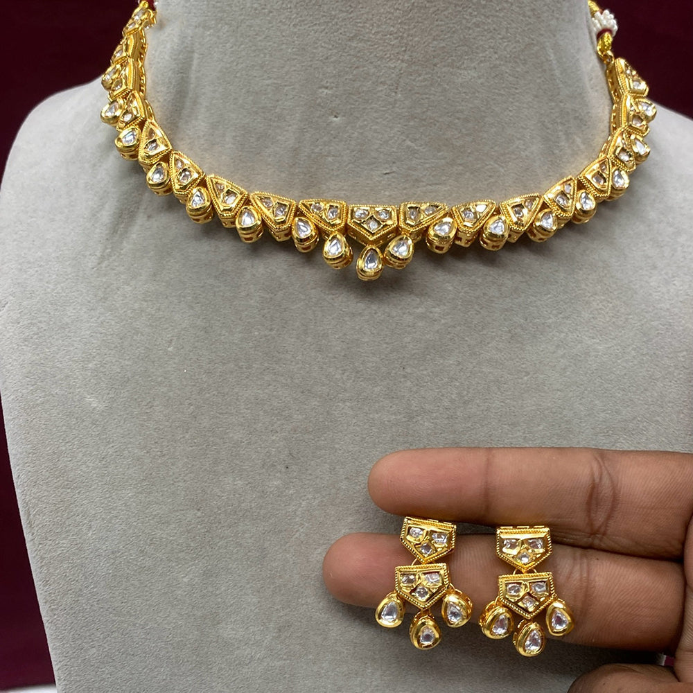 Royal Kundan Jewellery Regal Look Polki Kundan Statement Necklace Set