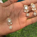 Royal Kundan Jewellery Classic Polki Kundan Stone Pendant Set