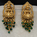 Royal Kundan Jewellery Antique Temple Pearl Hanging Earrings