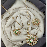 Royal Kundan Jewellery Classic Polki Kundan Stone Pendant Set
