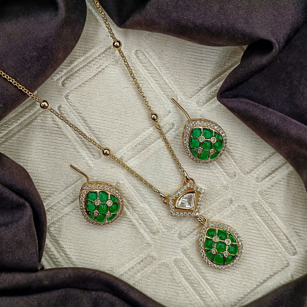 Royal Kundan Jewellery Polki Kundan Stone Necklace Set