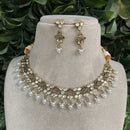 Royal Kundan Jewellery Polki Kundan Stone And Beads Necklace Set