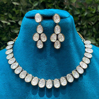 Royal Kundan Jewellery Grand Polki Kundan Stone Necklace Set