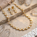 Royal Kundan Jewellery Grand Polki Kundan Stone Necklace Set