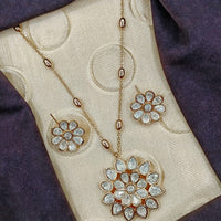 Royal Kundan Jewellery Polki Kundan Stone Necklace Set