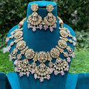 Royal Kundan Jewellery Polki Kundan Stone Pearl And Beads Designer Necklace Set