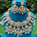 Royal Kundan Jewellery Polki Kundan Stone Pearl And Beads Designer Necklace Set
