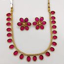 Royal Kundan Jewellery Grand Pota Stone Necklace Set