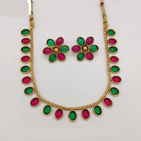 Royal Kundan Jewellery Grand Pota Stone Necklace Set