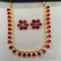 Royal Kundan Jewellery Grand Pota Stone Necklace Set