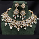 Royal Kundan Jewellery Grand Polki Kundan Stone Pearl And Beads Neckalce Set