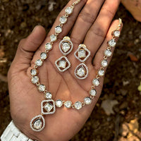 Royal Kundan Jewellery Grand Polki Kundan Stone Neckalce Set