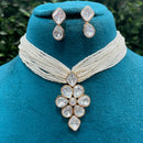 Royal Kundan Jewellery Polki Kundan And Pearl Choker Necklace Set