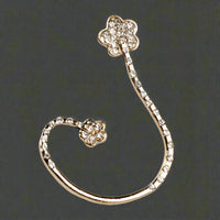 Hania Jewels Gold Plated Austrain Stone Earcuff Earrings