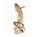 Hania Jewels Gold Plated Austrain Stone Earcuff Earrings