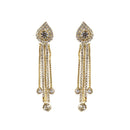 Hania Jewels Gold Plated Austrain Stone Dangler Earrings
