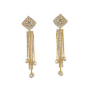 Hania Jewels Gold Plated Austrain Stone Dangler Earrings