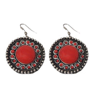 Hania Jewels Oxidised Plated Dangler Earrings
