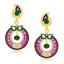 Hania Jewels Gold Plated Austrain Stone Dangler Earrings