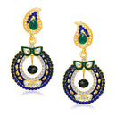 Hania Jewels Gold Plated Austrain Stone Dangler Earrings
