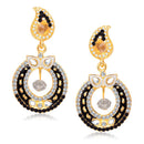 Hania Jewels Gold Plated Austrain Stone Dangler Earrings