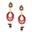 Hania Jewels Gold Plated Austrain Stone Dangler Earrings