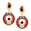 Hania Jewels Gold Plated Austrain Stone Dangler Earrings