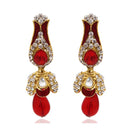 Hania Jewels Gold Plated Austrain Stone Dangler Earrings