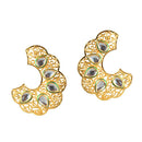 Hania Jewels Gold Plated Kundan Stone Dangler Earrings