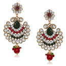 Hania Jewels Gold Plated Austrin Stone Dangler Earrings