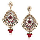 Hania Jewels Gold Plated Austrin Stone Dangler Earrings